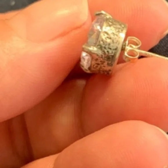 Silpada Retired Crown Jewel Earrings - Picture 6 of 9